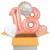 5 Geburtstags-Luftballons Sparkling Fizz  Birthday Rosegold 18, zum 18. Geburtstag, inklusive Helium