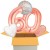 5 Geburtstags-Luftballons Sparkling Fizz  Birthday Rosegold 60, zum 60. Geburtstag, inklusive Helium