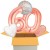 5 Geburtstags-Luftballons Sparkling Fizz  Birthday Rosegold 60, zum 60. Geburtstag, inklusive Helium