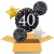 5 Luftballons, Sparkling Celebration Birthday 40 zum 40. Geburtstag