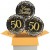 3 Luftballons, Sparkling Fizz Birthday Gold 50 zum 50. Geburtstag