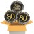 3 Luftballons, Sparkling Fizz Birthday Gold 80 zum 80. Geburtstag