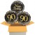 3 Luftballons, Sparkling Fizz Birthday Gold 90 zum 90. Geburtstag