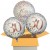 3 Luftballons, Sparkling Fizz Birthday Rosegold 30 zum 30. Geburtstag