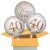 3 Luftballons, Sparkling Fizz Birthday Rosegold 40 zum 40. Geburtstag