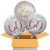 3 Luftballons, Sparkling Fizz Birthday Rosegold 60 zum 60. Geburtstag