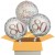 3 Luftballons, Sparkling Fizz Birthday Rosegold 80 zum 80. Geburtstag