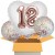 3 Geburtstags-Luftballons Jumbo 3D Sparkling Fizz Birthday Rosegold 18, zum 18. Geburtstag mit Nachfüllbehälter, inklusive Helium