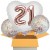 3 Geburtstags-Luftballons Jumbo 3D Sparkling Fizz Birthday Rosegold 21, zum 21. Geburtstag mit Nachfüllbehälter, inklusive Helium