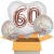 3 Geburtstags-Luftballons Jumbo 3D Sparkling Fizz Birthday Rosegold 60, zum 60. Geburtstag mit Nachfüllbehälter, inklusive Helium