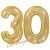 Luftballons aus Folie Zahl 30, Gold, holografisch, 100 cm mit Helium zum 30. Geburtstag