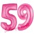 Luftballons aus Folie Zahl 59, Pink, 100 cm mit Helium zum 59. Geburtstag
