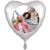 Herzballon selbst gestalten Herzform, Fotoballon ohne Helium