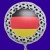 Luftballon Fußball Deutschland, Folienballon mit Ballongas