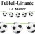 Fußball-Girlande, 10 Meter