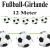 Fußball-Girlande, 12 Meter