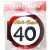 Geburtstags-Gästebuch Verkehrsschild 40 zum 40. Geburtstag 