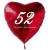 Großer Herzluftballon zum 52. Geburtstag, 61 cm, ohne Helium