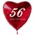 Großer Herzluftballon zum 56. Geburtstag, 61 cm, ohne Helium