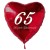 Großer Herzluftballon zum 65. Geburtstag, 61 cm, ohne Helium