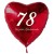Großer Herzluftballon zum 78. Geburtstag, 61 cm, ohne Helium