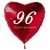 96. Geburtstag, roter Herzluftballon aus Folie, 61 cm groß, mit Helium
