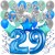 34-teiliges Geburtstagsdeko-Set mit Luftballons, Happy Birthday Blue zum 29. Geburtstag