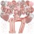 Happy Birthday Dream Rose Gold, Geburtstagsdeko-Set mit Luftballons zum 17. Geburtstag, 42-teilig