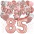 Happy Birthday Dream Rose Gold, Geburtstagsdeko-Set mit Luftballons zum 85. Geburtstag, 42-teilig