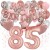 Happy Birthday Dream Rose Gold, Geburtstagsdeko-Set mit Luftballons zum 85. Geburtstag, 42-teilig