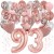 Happy Birthday Dream Rose Gold, Geburtstagsdeko-Set mit Luftballons zum 93. Geburtstag, 42-teilig