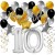 Geburtstagsdeko-Set mit Luftballons, Happy Birthday Glamour zum 10. Geburtstag, 34-teilig