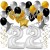 Geburtstagsdeko-Set mit Luftballons, Happy Birthday Glamour zum 22. Geburtstag, 34-teilig