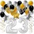 Geburtstagsdeko-Set mit Luftballons, Happy Birthday Glamour zum 23. Geburtstag, 34-teilig