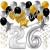 Geburtstagsdeko-Set mit Luftballons, Happy Birthday Glamour zum 26. Geburtstag, 34-teilig