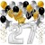 Geburtstagsdeko-Set mit Luftballons, Happy Birthday Glamour zum 27. Geburtstag, 34-teilig
