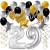 Geburtstagsdeko-Set mit Luftballons, Happy Birthday Glamour zum 29. Geburtstag, 34-teilig