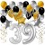 Geburtstagsdeko-Set mit Luftballons, Happy Birthday Glamour zum 39. Geburtstag, 34-teilig