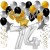 Geburtstagsdeko-Set mit Luftballons, Happy Birthday Glamour zum 74. Geburtstag, 34-teilig