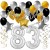 Geburtstagsdeko-Set mit Luftballons, Happy Birthday Glamour zum 83. Geburtstag, 34-teilig
