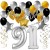 Geburtstagsdeko-Set mit Luftballons, Happy Birthday Glamour zum 91. Geburtstag, 34-teilig
