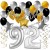 Geburtstagsdeko-Set mit Luftballons, Happy Birthday Glamour zum 92. Geburtstag, 34-teilig