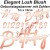 Geburtstagsbanner Elegant Lush Blush Happy Birthday mit Zahlen zum Geburtstag