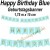 Geburtstagsbanner Happy Birthday Blue