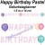 Geburtstagsbanner Happy Birthday Pastel
