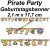Pirate Party Geburtstagsgirlande Happy Birthday zum Piraten Kindergeburtstag