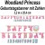 Woodland Princess Geburtstagsgirlande Happy Birthday  zum Kindergeburtstag mit Zahlen zur individuellen Anpassung