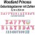 Woodland Princess Geburtstagsgirlande Happy Birthday  zum Kindergeburtstag mit Zahlen zur individuellen Anpassung