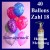 Helium- Mehrwegbehälter mit 40 Zahlenballons zum 18. Geburtstag