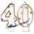 Zahlenkerzen Blue Dots 40, Kerzen zum 40. Geburtstag und Jubiläum